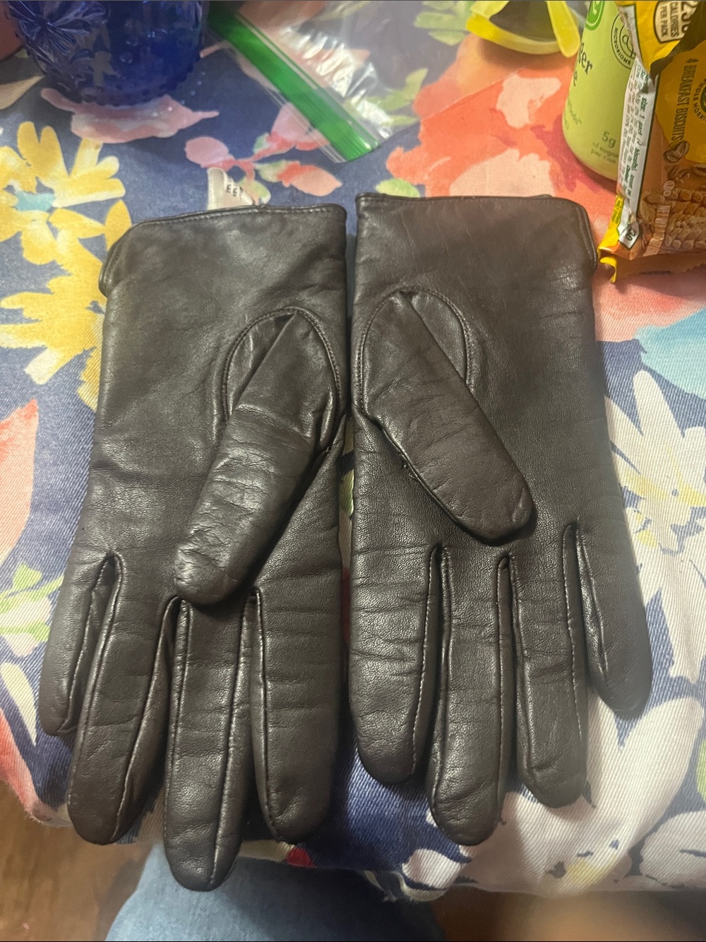 Saddlebred brown 20% cashmere 40% lambswool Vintage Gloves Women's Size  7